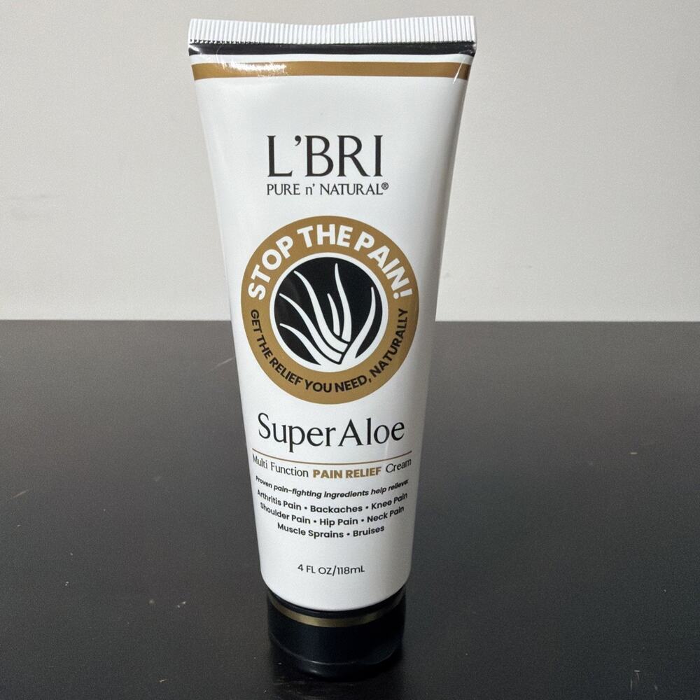 L'BRI Super Aloe Pain Relief Cream 4 Fl Oz Get The Relief You Need Naturally